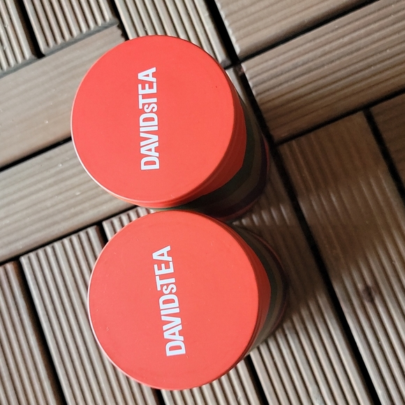 NEW DAVID'S 2 TEA HOLIDAY CHEVRON EMPTY Printed TIN Collectable - Picture 3 of 5